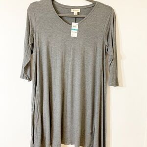 Style & co gray tunic NWT X